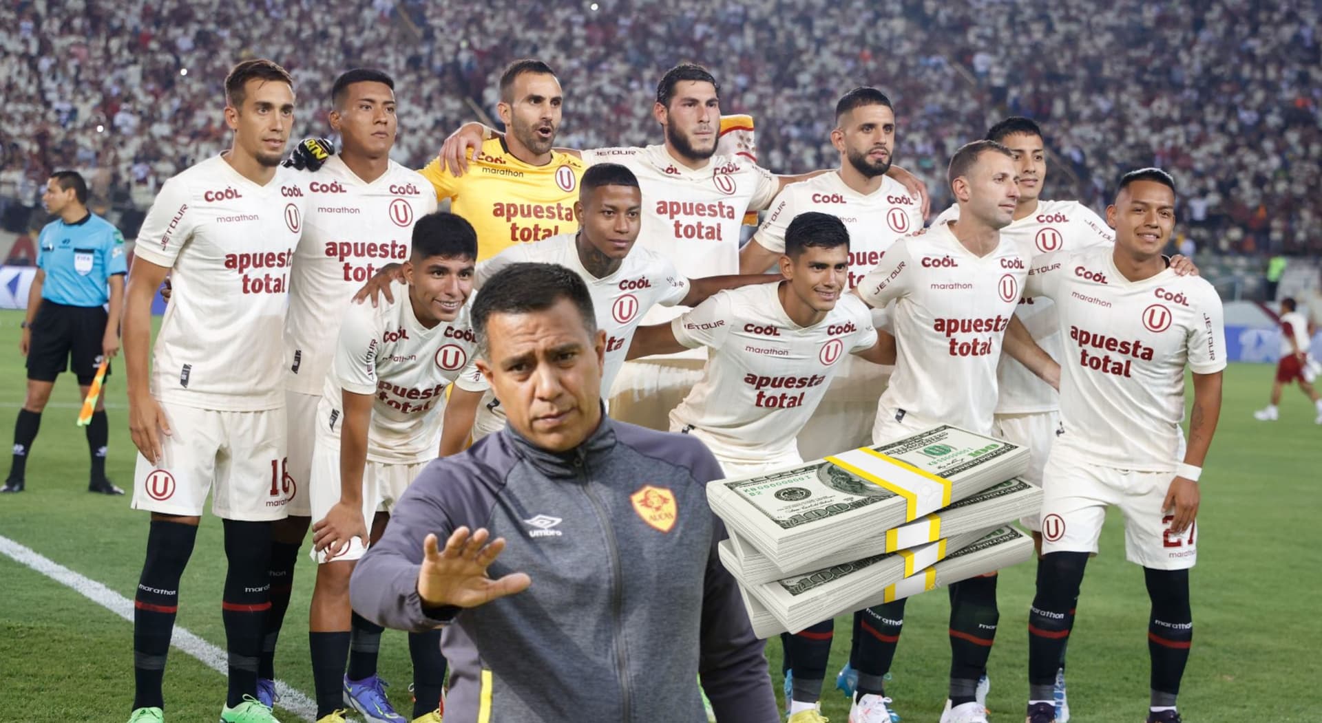 César Farías cerca de llagar a Universitario de Deportes.