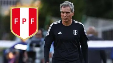 Chemo del Solar dirigiendo a la Selección Peruana Sub 23