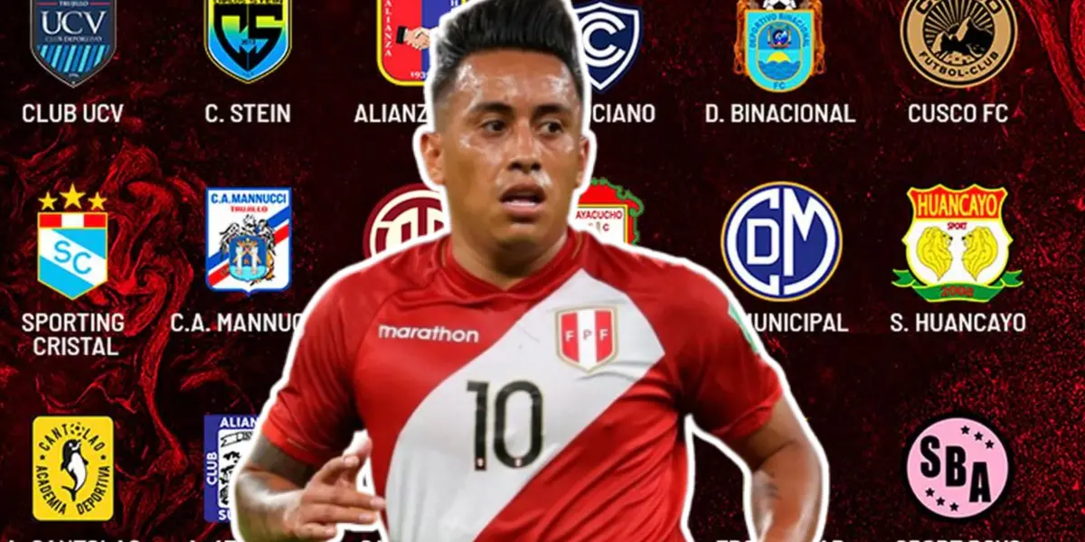 Christian Cueva con la camiseta de la Selección Peruana