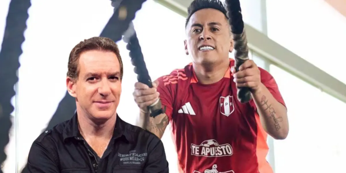 Christian Cueva haciendo ejercicio