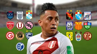 Christian Cueva mirando para un costado