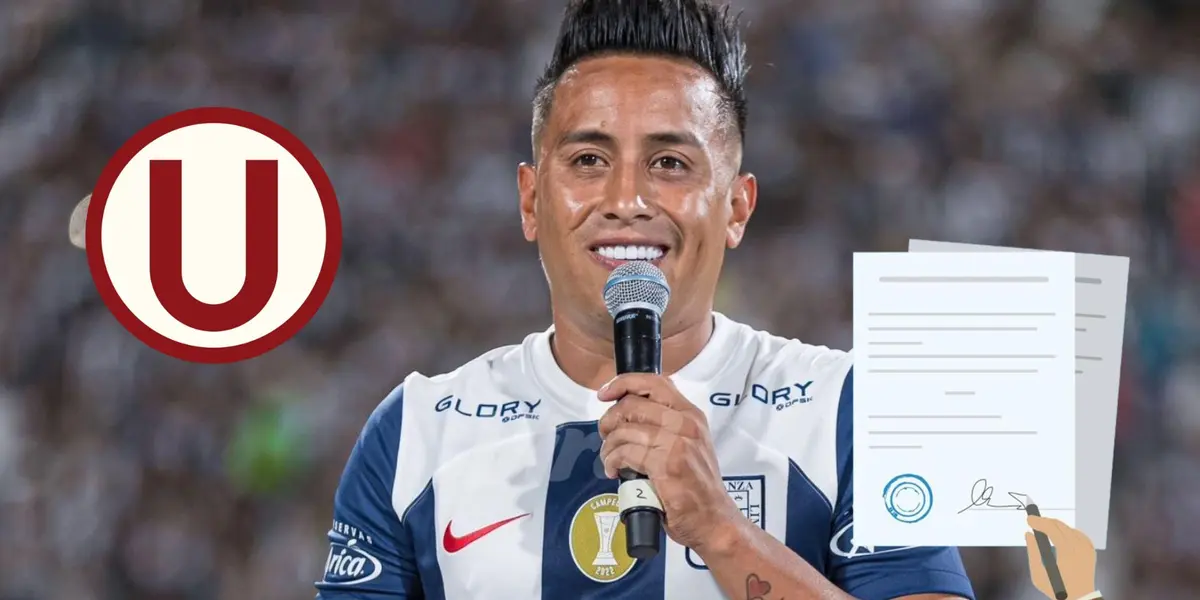 Christian Cueva vistiendo la camiseta de Alianza Lima en Matute