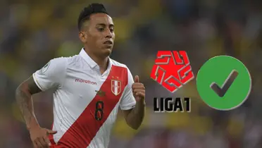 Christian Cueva vistiendo la camiseta de la Selección Peruana