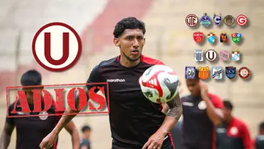 Christofer Gonzáles entrenando con Universitario de Deportes en el Estadio Monumental
