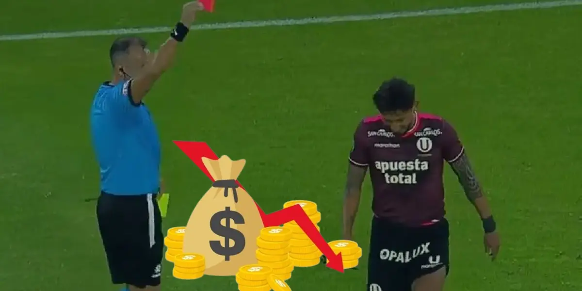 Christofer Gonzales expulsado ante LDU (Foto: Captura)