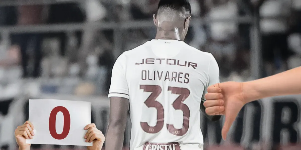 Christopher Olivares con la camiseta de Universitario de Deportes