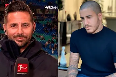 Claudio Pizarro se dedica a comentar algunos partidos de la Bundesliga y ahora Beto da Silva es modelo