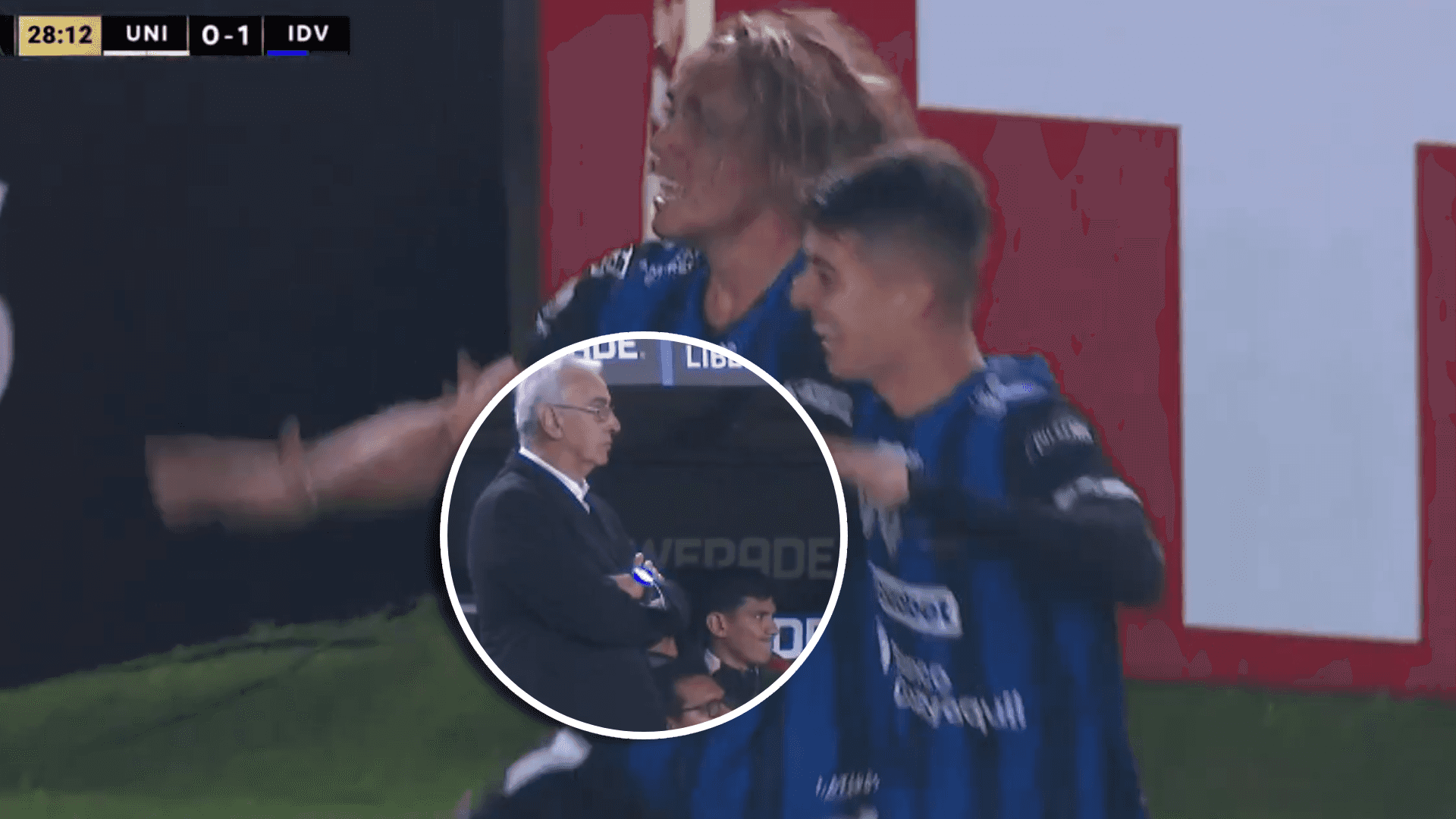 Claudio Spinelli y Jorge Fossati (Foto: Captura ESPN).