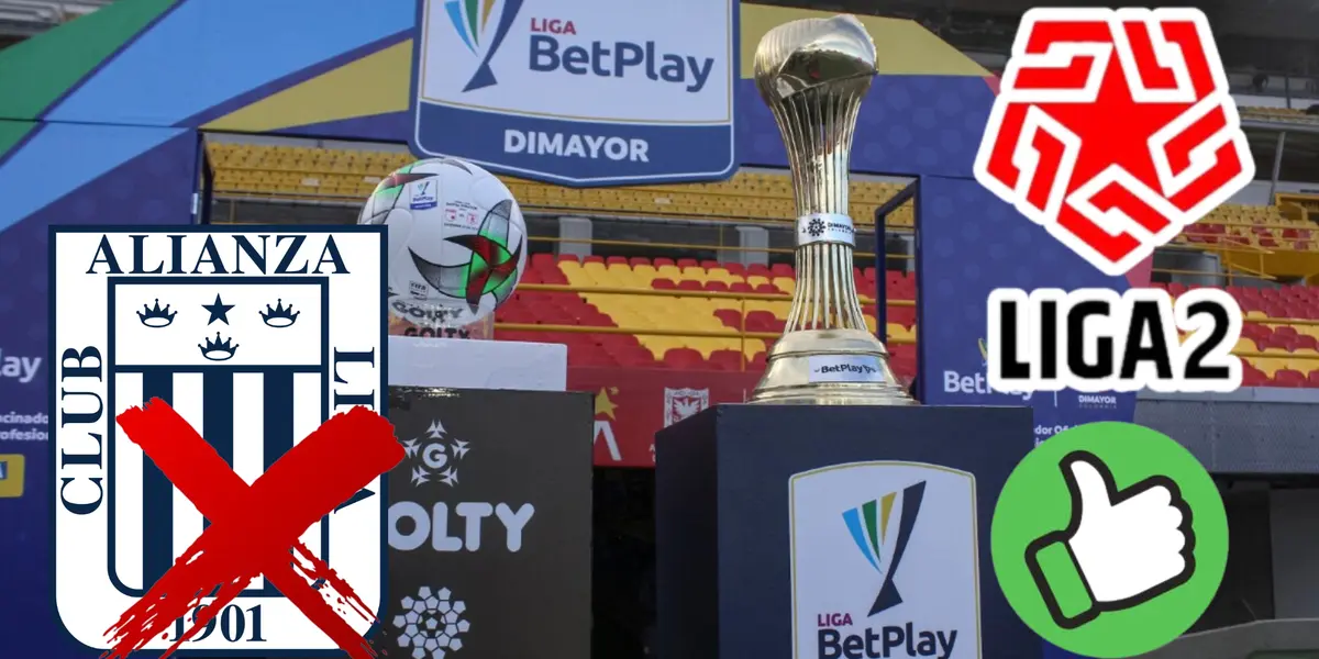 Copa y pelota de la Liga BetPlay Dimayor de Colombia
