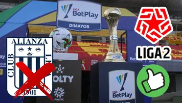 Copa y pelota de la Liga BetPlay Dimayor de Colombia 