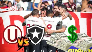 Corzo, Pérez Guedes, Flores, Riveros y Di Benedetto abrazados en una celebración