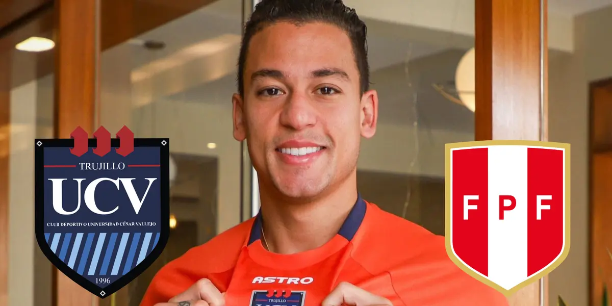 Cristian Benavente con la camiseta de César Vallejo