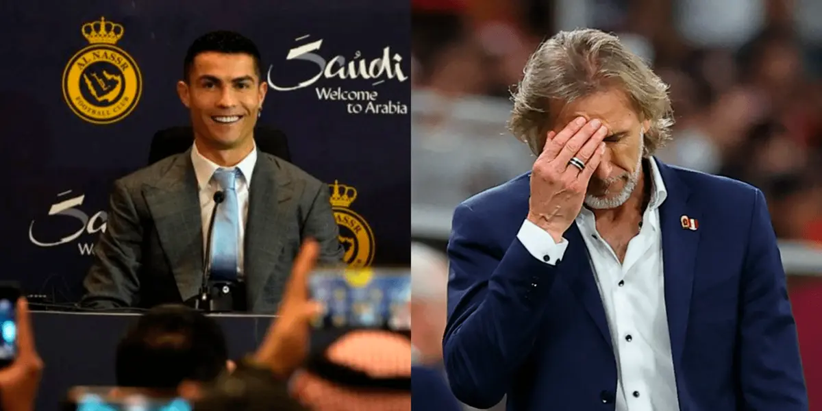Cristiano Ronaldo sin querer le dio un duro golpe a Ricardo Gareca en su presentación