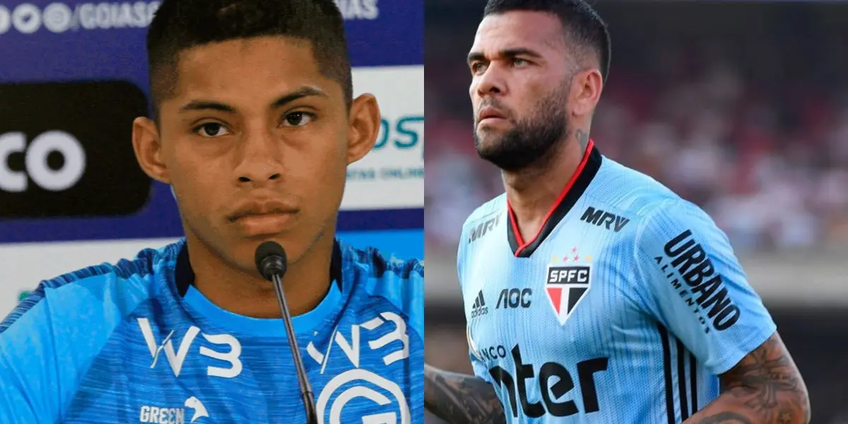 Dani Alves no se siente feliz con la noticia que recibió antes de enfrentarse a Kevin Quevedo y al Goiás