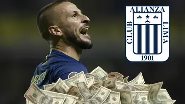 Darío Benedetto celebrando gol con Boca Juniors