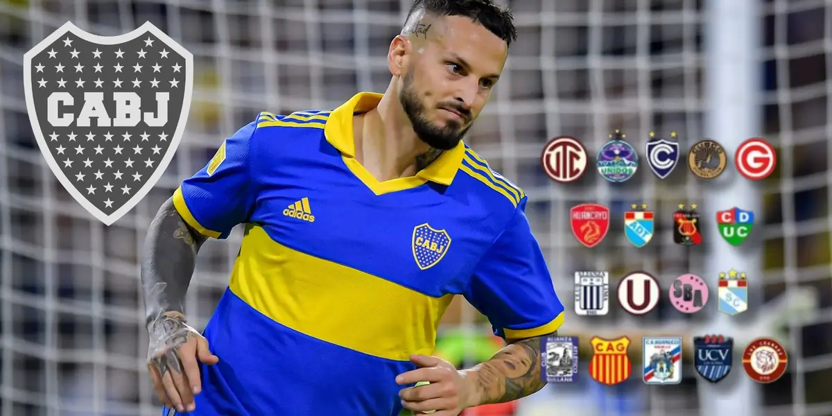 Darío Benedetto vistiendo la camiseta de Boca Juniors