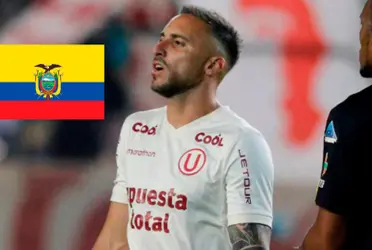 Delantero ecuatoriano a un paso de llegar a Universitario de Deportes