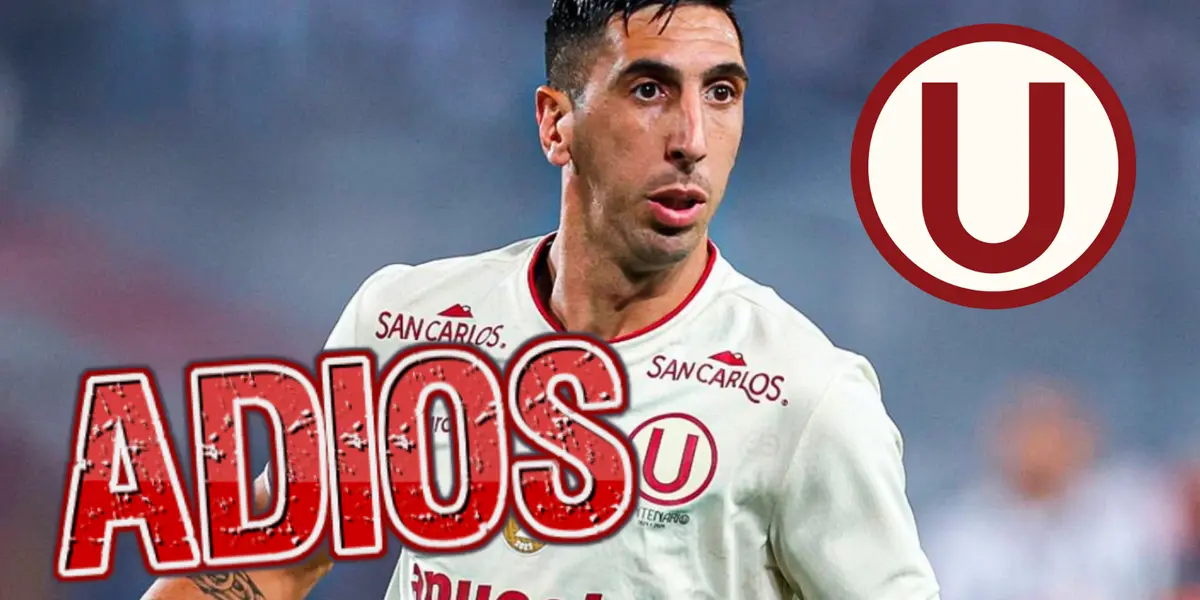 Diego Dorregaray con camiseta de Universitario de Deportes