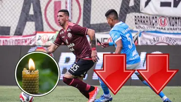 Diego Dorregaray en una acción de juego en el duelo entre ADT de Tarma y Universitario