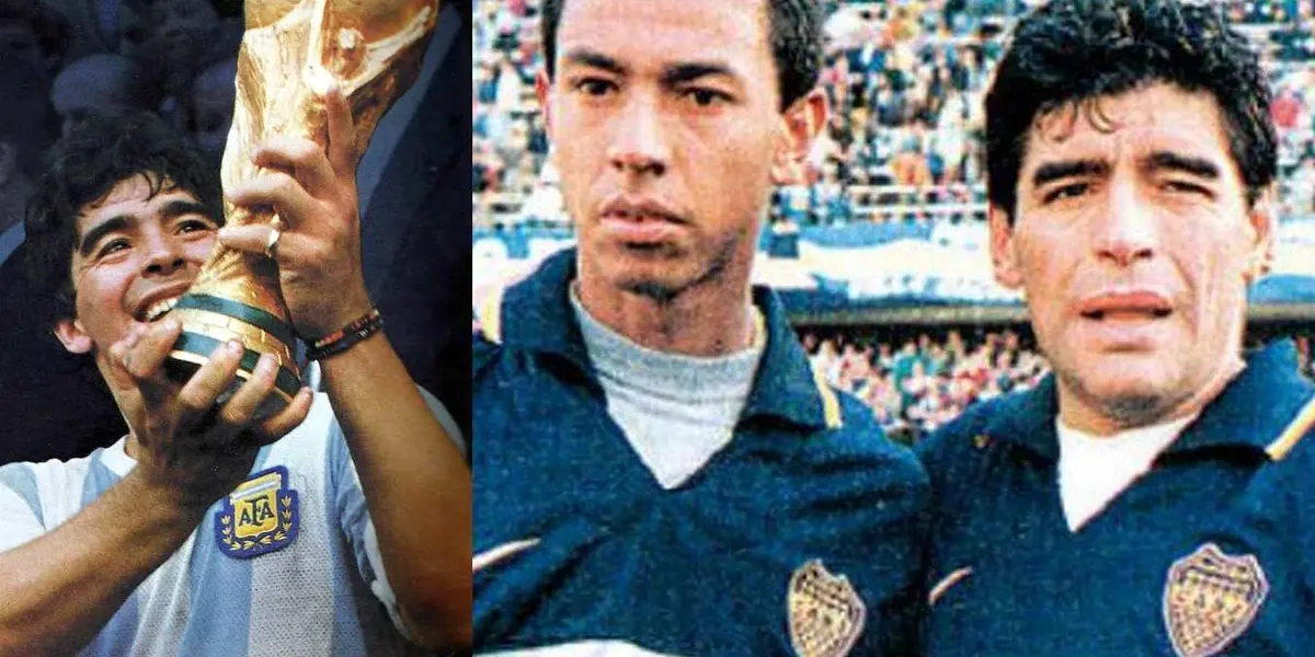 Diego Maradona y el mejor regalo que le dejó a Nolberto Solano, luego de haber ganado el Mundial 1986.