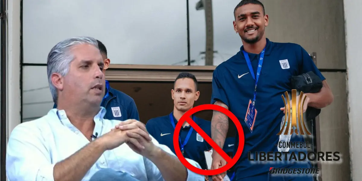 Diego Rebagliati mirando detenidamente a los jugadores de Alianza Lima