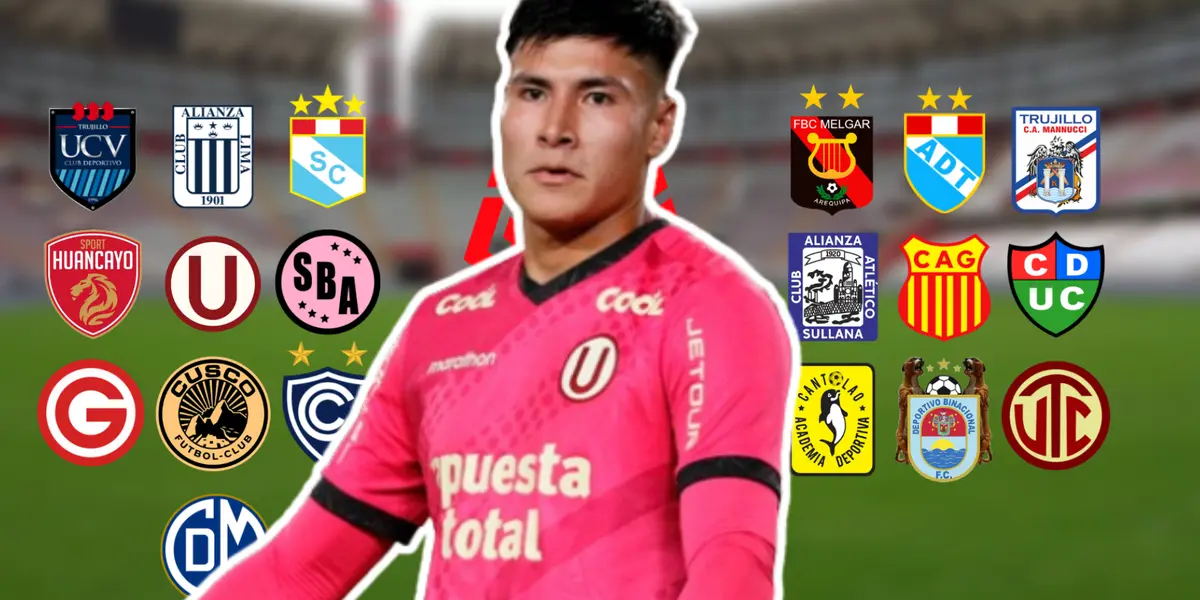 Diego Romero con camiseta de Universitario de Deportes