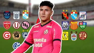 Diego Romero con camiseta de Universitario de Deportes