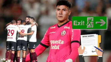 Diego Romero con la camiseta merengue y debajo varios jugadores de la ´U´ 
