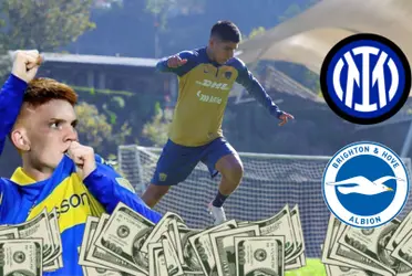 Mientras Brigthon ofrece $10 millones por Barco en Boca, lo que pagaría Inter por Quispe
