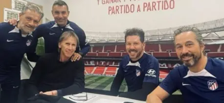 Ricardo Gareca en el Atlético de Madrid