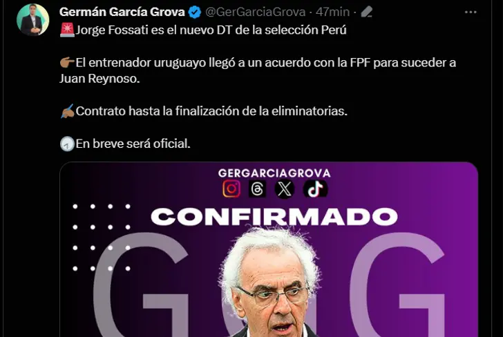 Fuente: @GerGarciaGrova