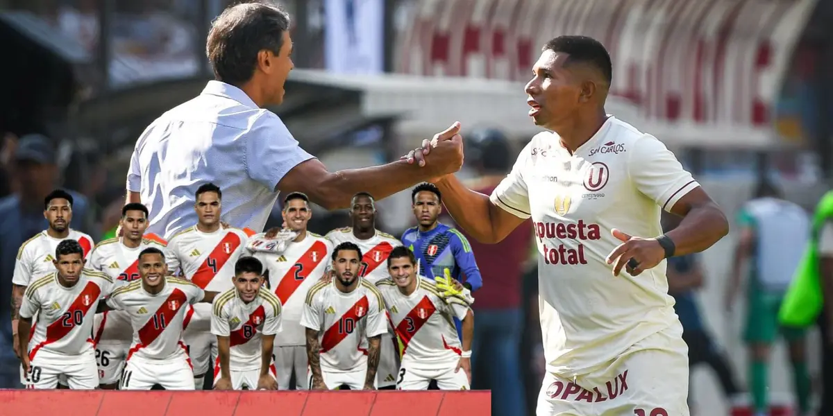 Edison Flores - Fabián Bustos - Selección Peruana (Foto: Club Universitario de Deportes)