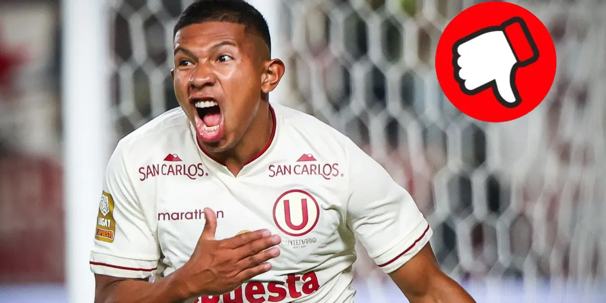 Edison Flores gritando gol (Foto: Universitario de Deportes)