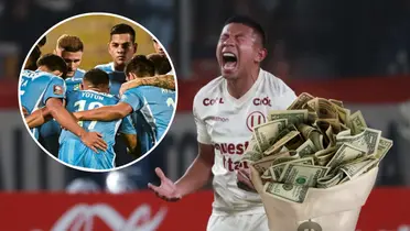 Edison Flores gritando y Sporting Cristal conversando en un rondo