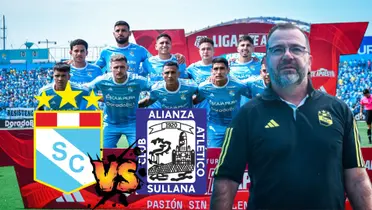El 11 titular de Sporting Cristal en Liga 1 y al lado el profesor Enderson Moreira