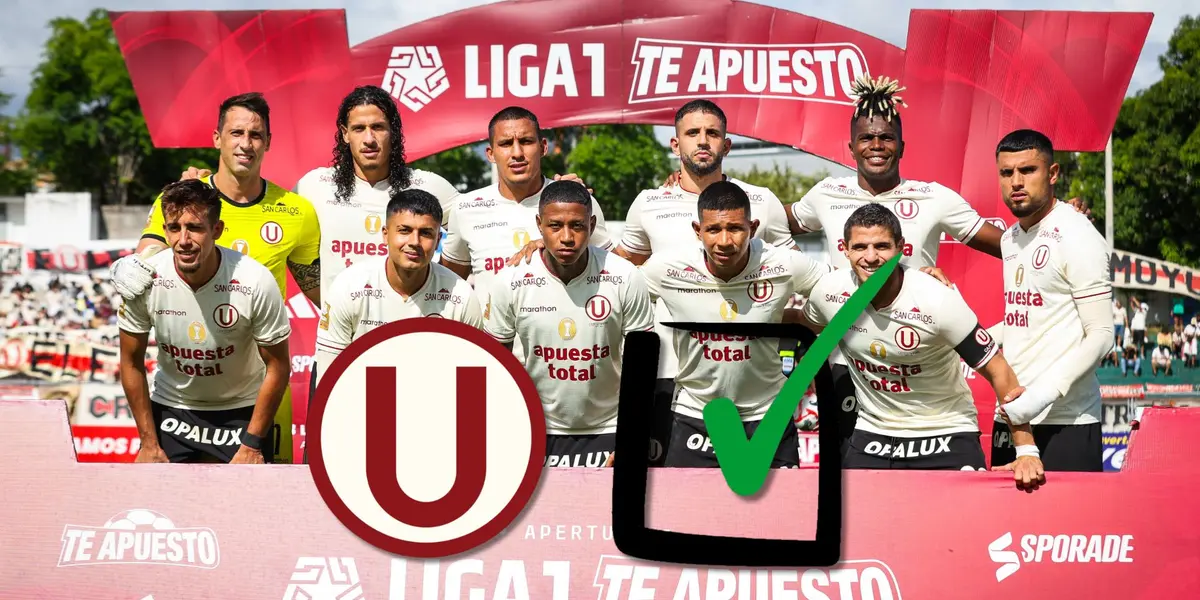 El 11 titular de Universitario de Deportes que salió hoy vs Unión Comercio