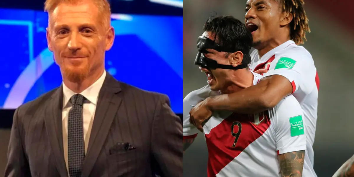 El argentino no dejó de alentar al conjunto nacional a pesar de la derrota ante Uruguay