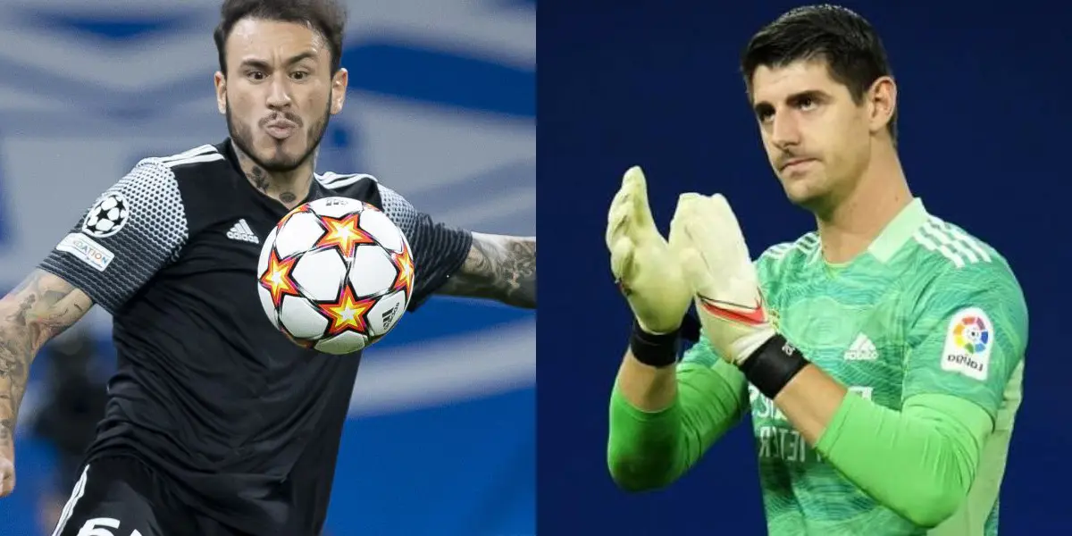 El arquero belga dijo: "Ellos han buscado meterse bien atrás, defender bien y salir con 3 o 4 a la contra".