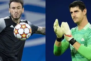 El arquero belga dijo: "Ellos han buscado meterse bien atrás, defender bien y salir con 3 o 4 a la contra".