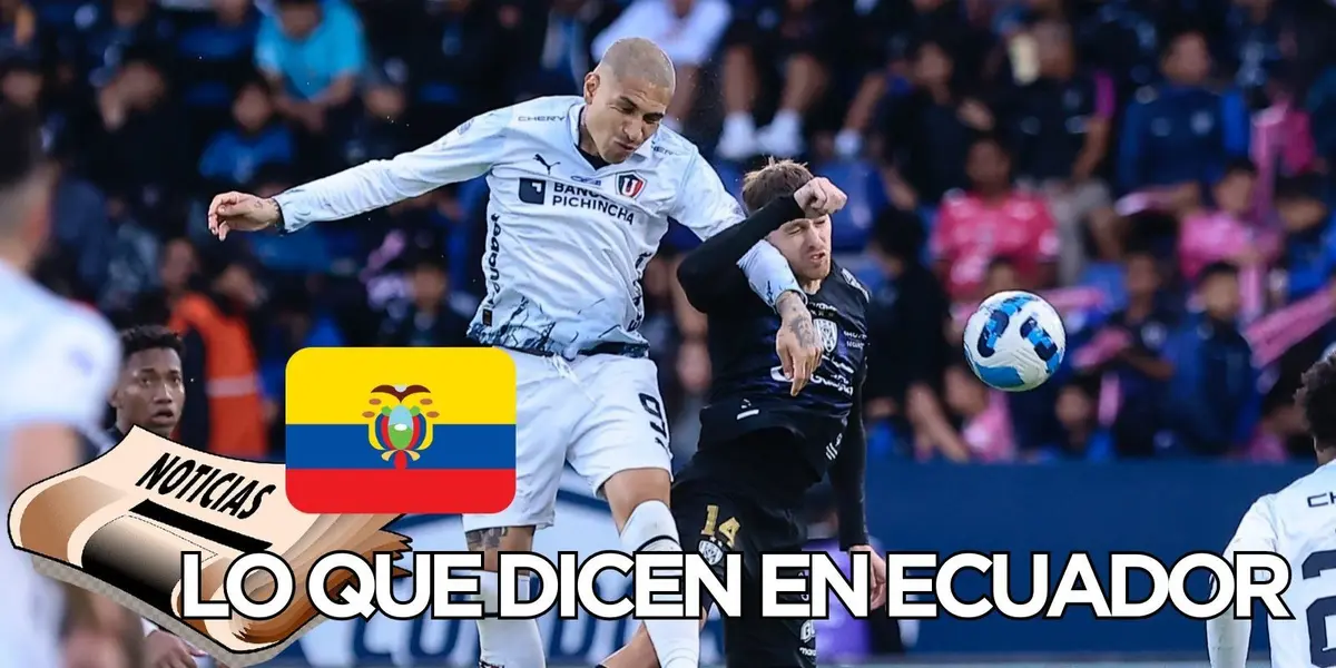 El atacante nacional fue titular en la primera final del torneo ecuatoriano