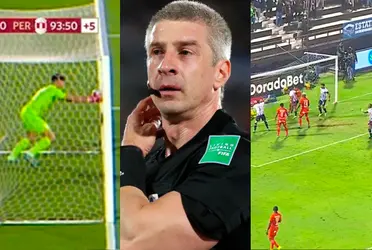 El balón entró al arco rival, pero el juez de línea no levantó el balón y terminó siendo un gol fantasma