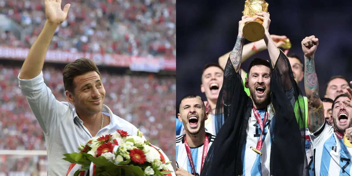 El ‘Bombardero' estuvo en el estadio viendo la consagración ‘Albiceleste’