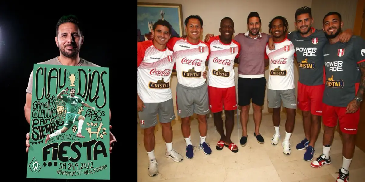 El ‘Bombardero’ invitó a algunos compatriotas para su cotejo de despedida