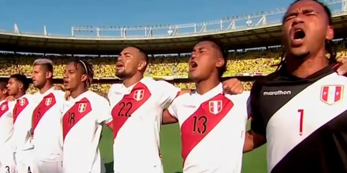 El cuadro patrio entonó el himno a todo pulmón por la emoción el partido