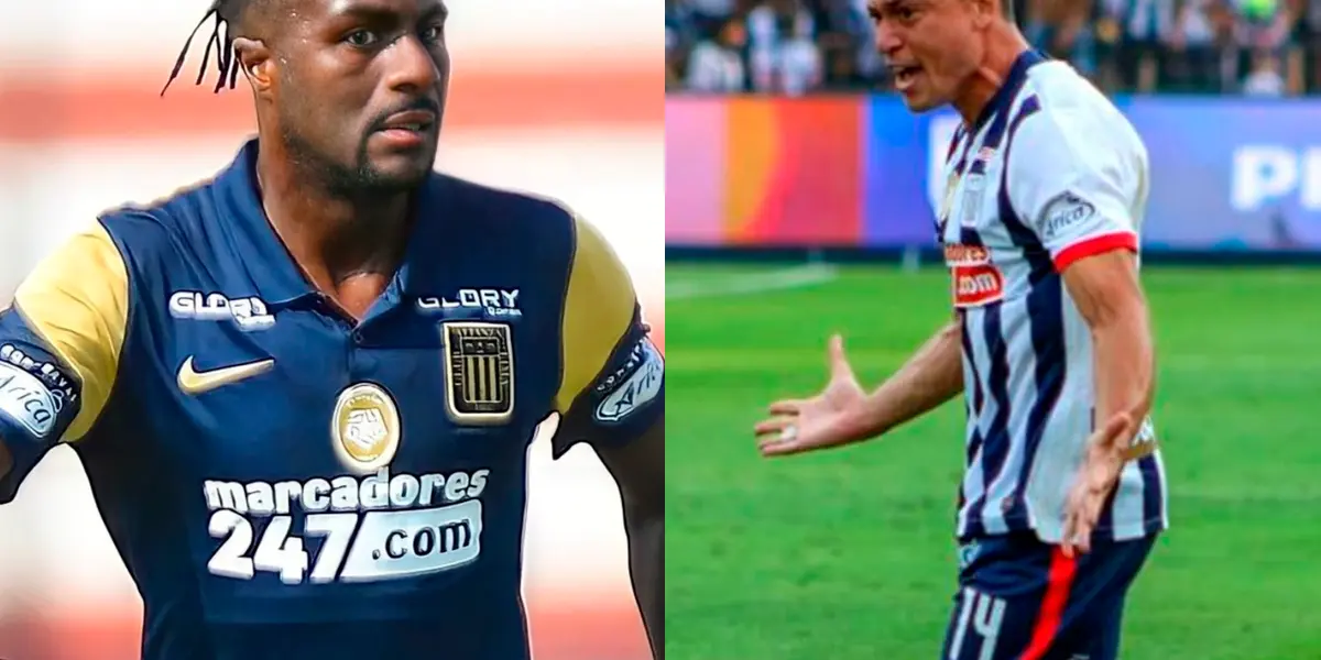 El defensor nacional se molestó bastante con el ‘chaval’ en el primer tiempo de la contienda en el Callao