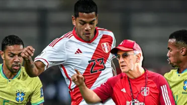 El delantero ingresó al partido cuando el Perú caía goleado 3-0