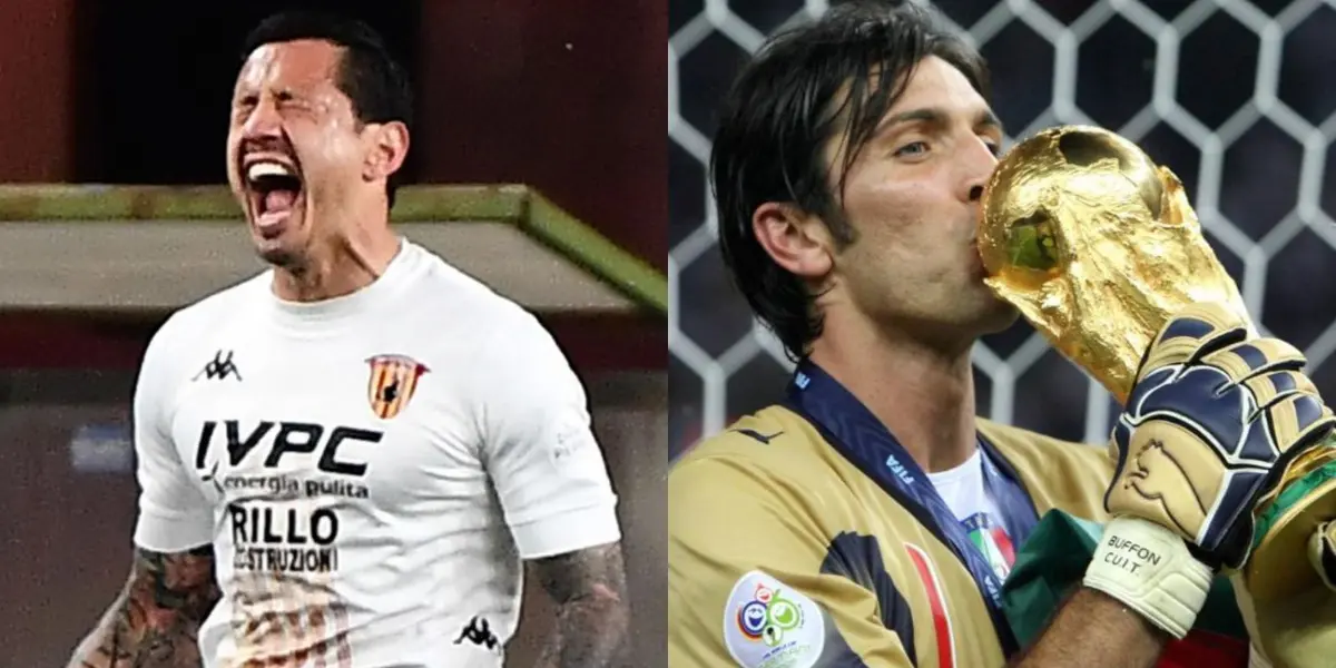 El delantero peruano fue elegido dentro del equipo ideal de la Serie B junto al mítico delantero del fútbol italiano