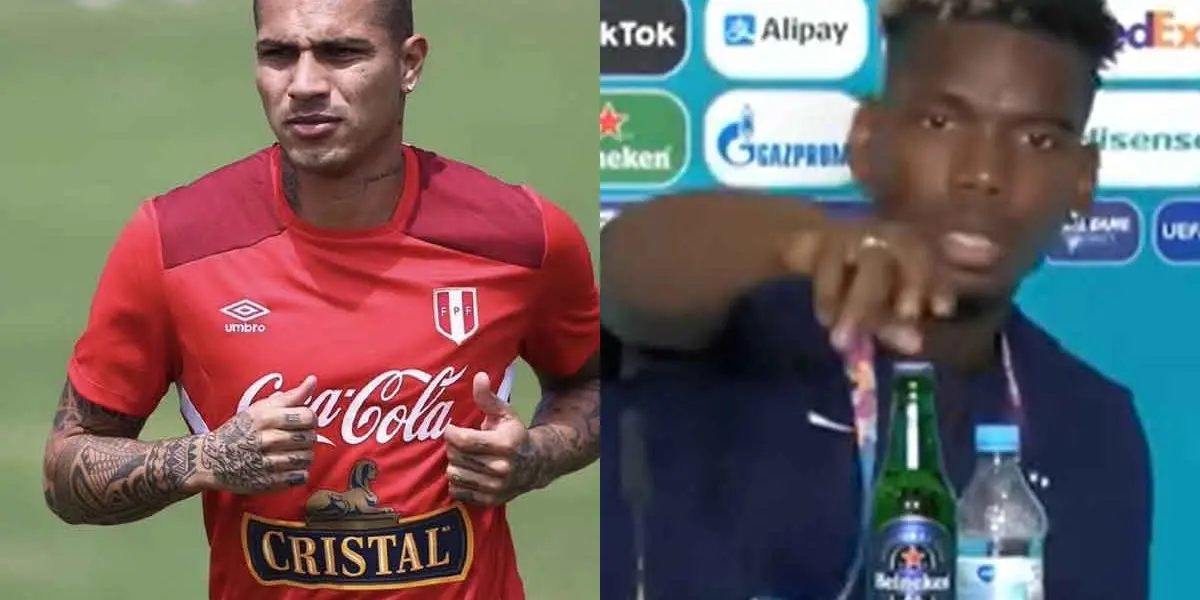 El 'Depredador' forma parte de una campaña publicitaria para una empresa local y le hace la competencia a Pogba.