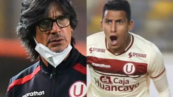 El director técnico, Ángel Comizzo no toma en cuenta a Tiago Cantoro que la rompe en los entrenamiento de Universitario de Deportes