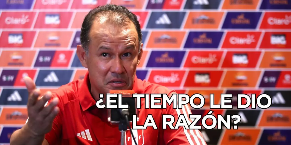 El DT Bicolor y una demostración de lo dijo en conferencia de prensa